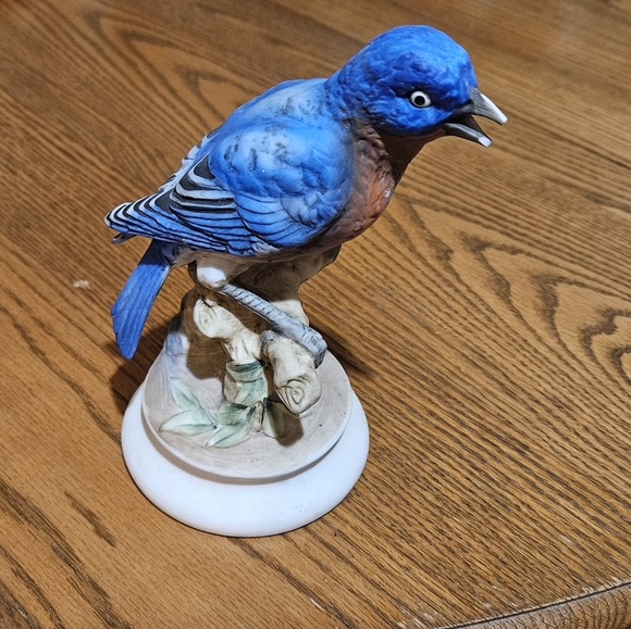 Vintage Lefton China Bluebird Figurine KW912 Hand Painted - Picture 2 of 4